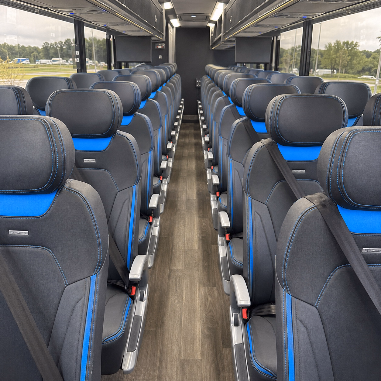 elk grove charter bus services interior